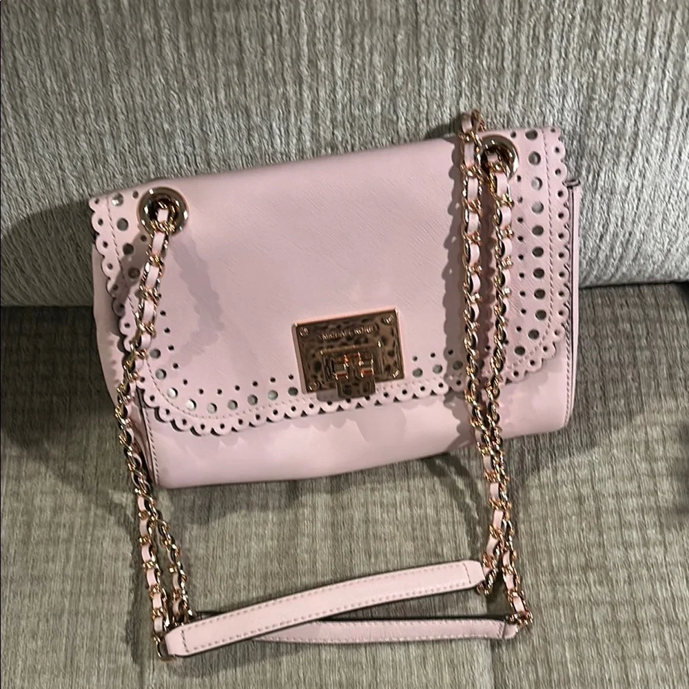 Michael Kors violet Vivian braided chain, Crossbody bag 13 inch or 24 inch drop - Picture 3 of 11